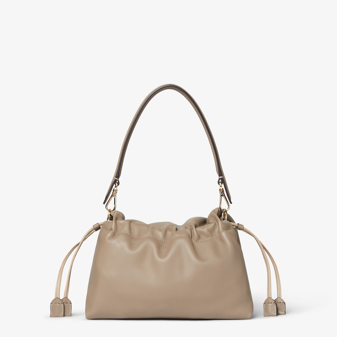FENDI Mamma Baguette Medium Dove gray nappa leather bag - Image 5